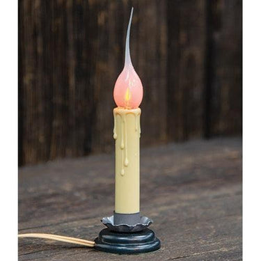 5 Antiqued Electric Flicker Candle Lamp - The Fox Decor